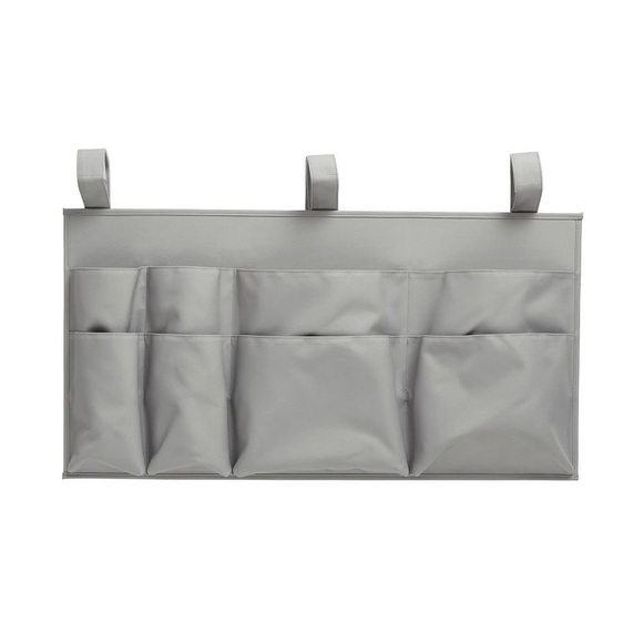 Pottery Barn Teen Gray Hanging Organizer Recycled Ultimate Footboard Storage
